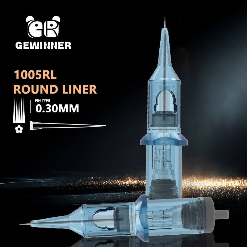 Gewinner 10RL Tattoo Needle Cartridge -Round Liner（0.30mm）