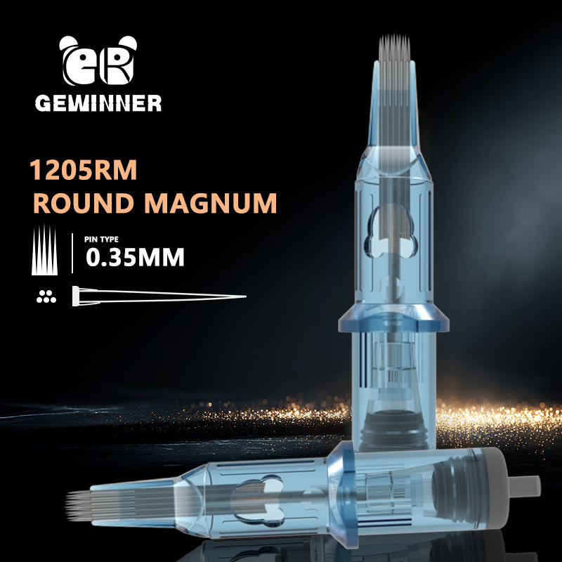Gewinner 12RM Tattoo Needle Cartridge -Round Magnum（0.35mm）