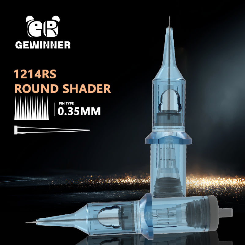 Gewinner 12RS Tattoo Needle Cartridge -Round Shader（0.35mm）